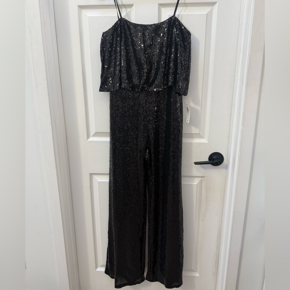 Glamorous Black Sequin Jumpsuit